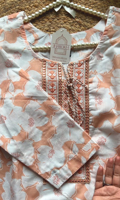 Peach & Ivory Floral
