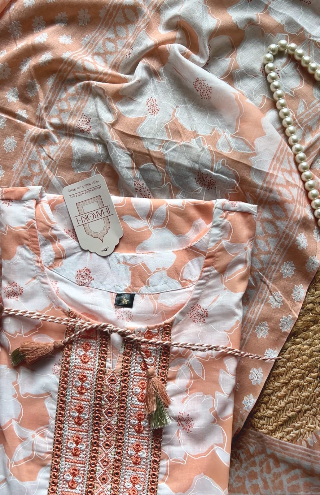 Peach & Ivory Floral